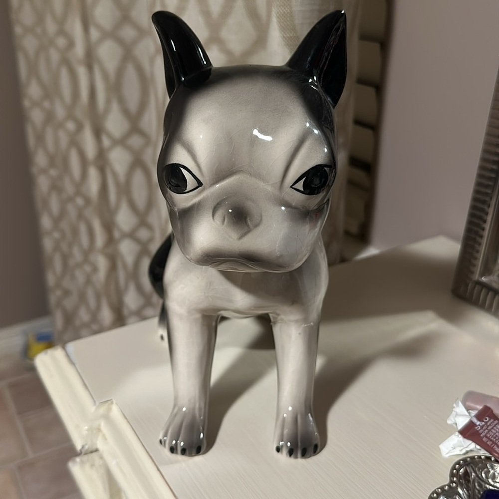 Urban Outfitters George The Terrier Coin Bank Ceramic - Boston/Frenchie
